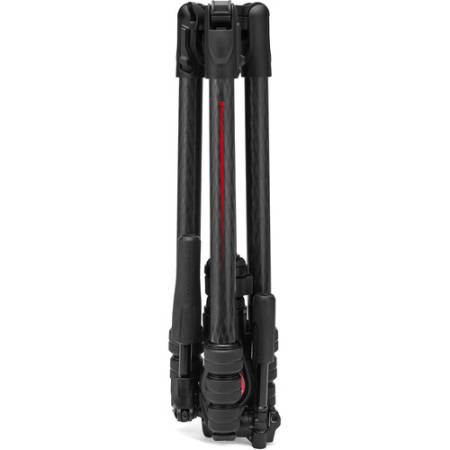 Manfrotto Befree GT PRO 3W Carbon - zestaw, statyw fotograficzny z włókna węglowego z głowicą, 31-150cm, udźwig 6kg_Statyw bez głowicy po złożeniu_4